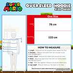[Amazon Prime] SUPER MARIO Nintendo Pullover/Hoodie Decke, Fleece Oversized Hoodie Jungen, Gaming Merchandise