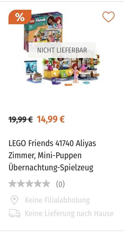Lego Friends Sammeldeal 41733 41738 41723 41739 41726 41735 [Müller Filialabholung / offline und der Filiale]