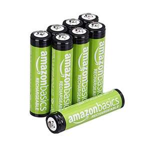 [Prime Sparabo] Amazon Basics AAA-Batterien, wiederaufladbar, vorgeladen, 8 Stück | 800 mAh | 0,74€ pro
