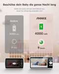 Annke Tivona Babyphone (Kamera 1080p, 5"-LCD 854x480, Funk-Direktverbindung, schwenkbar & neigbar, 2-Wege-Audio, Schlaflieder)
