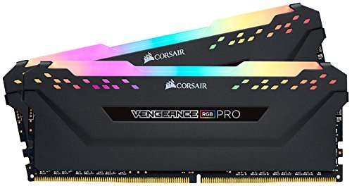 Corsair Vengeance RGB Pro 64GB (2x32GB) DDR4 3200 (PC4-25600) C16 Desktop Memory – schwarz