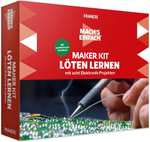 Franzis Mach's einfach - Maker Kit Löten lernen | Bauteile für 8 Projekte | ausführliches Handbuch | ab 14 Jahren