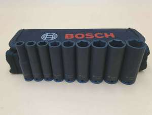 Bosch 9tlg. Steckschlüsseleinsätze-Set (Schlag) 50 mm Langnüsse für Sechskantschraubenn (6-14 mm, 1/4"-Innenvierkantaufnahme) [ebay/Prime]
