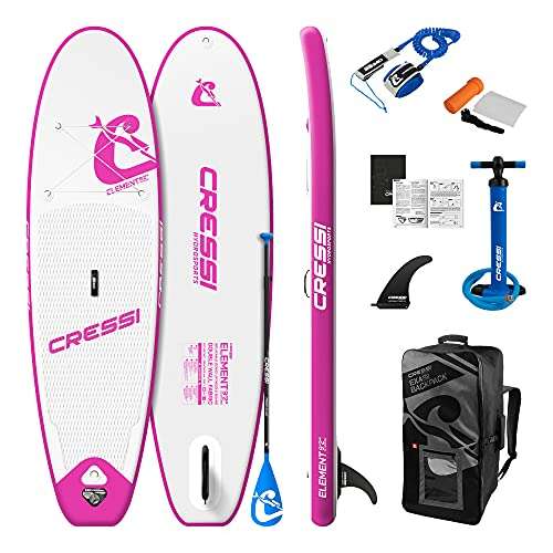 Cressi Element 9'2'' SUP stand up paddle komplettset in Pink