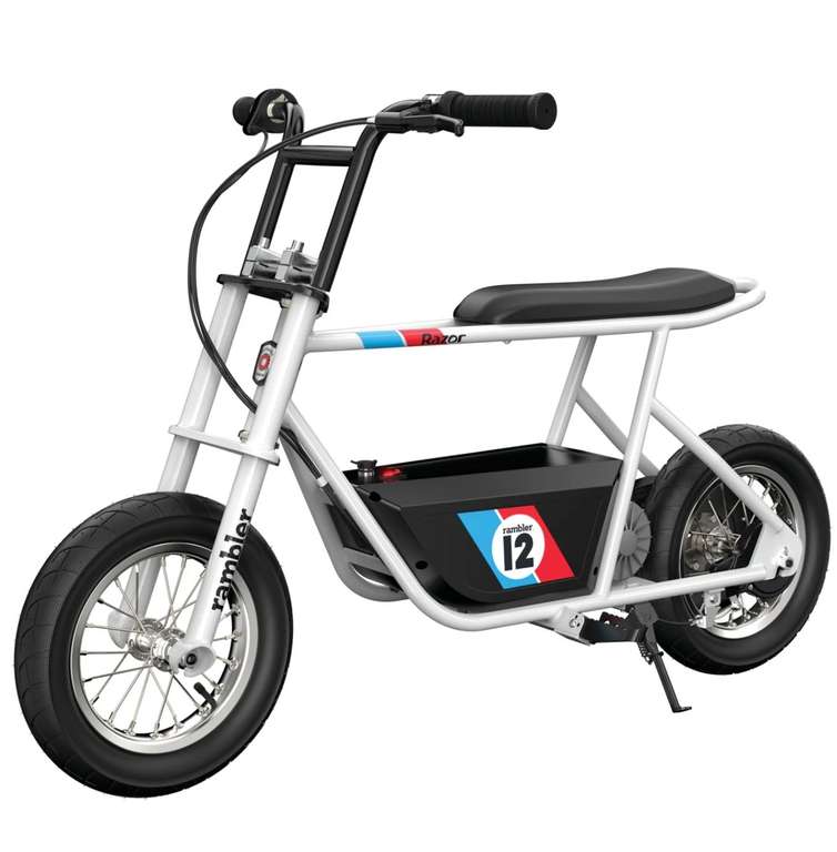 Razor Rambler 12", elektrisches Mini-Bike im Retro-Stil, 250 Watt Motor, 23 km/h, bis 77 kg belastbar, ab 13 Jahren