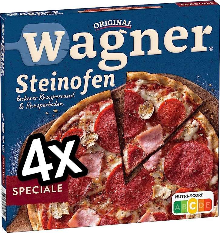 4x Wagner Steinofen-Pizza oder Flammkuchen (verschiedene Sorten) Dank Angebot und Coupon für nur 1,24€ pro Packung