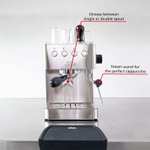 Solis 980.03 Barista Gran Gusto Siebträger Espressomaschine Kaffeemaschine Thermoblock PID-Regler 15 bar Edelstahl