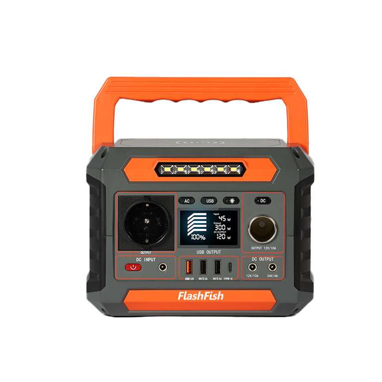 FlashFish P66 Mini-Power-Station - 78000 mAh, 300 W, USB-C, 220 V