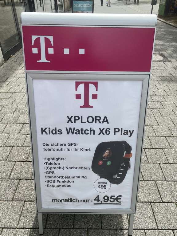 Xplora X6 Play Kids Watch mit Telekom Vertrag monatlich 4,95€