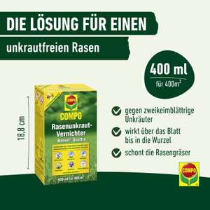 COMPO Rasenunkraut-Vernichter Banvel Quattro Konzentrat 400 ml  400 m,  10% Amazon Retourenkauf, bei Amazon
