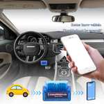 [Prime] 2 x talifoca 2pcs V2.1 Bluetooth OBD Adapter / Fahrzeugdiagnose / Fehlerspeicher auslesen / Live-Fahrzeugdaten