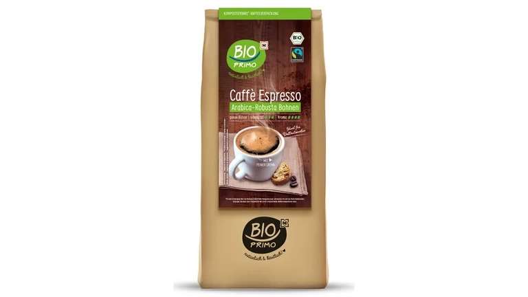 Bio Primo Fairtrade Kaffeebohnen Espresso oder Crema 1kg 6,69€ + 12% CB @ Müller (Filiallieferung/-abholung)