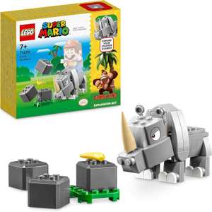 LEGO 71420 Super Mario Rambi das Rhino – Erweiterungsset 4,99€ (Prime)/MM Saturn Abh) / LEGO 40638 Herz-Deko