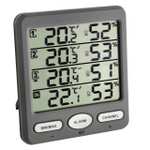 TFA Dostmann Klima-Monitor Funk-Thermo-Hygrometer mit 3 Sendern
