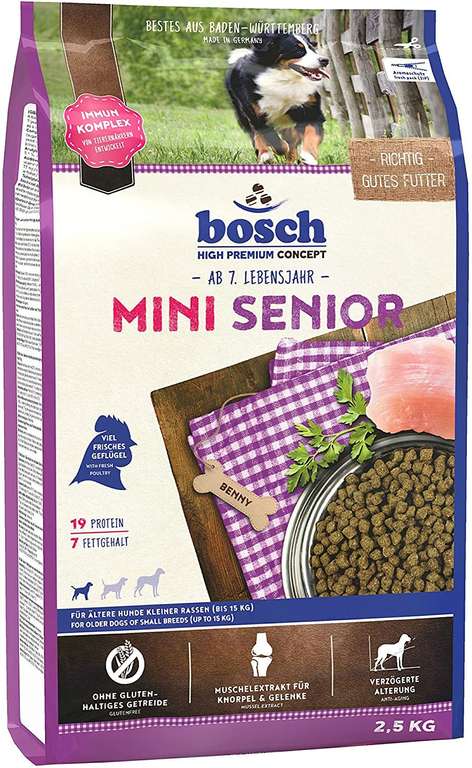 Hundefutter Bosch Mini Senior zum Mini-Preis - Preisfehler (Amazon Prime)
