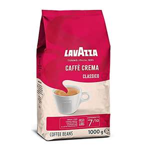 Lavazza, Caffè Crema Classico, Arabica & Robusta Kaffeebohnen Intensität 7/10, Mittlere Röstung, 1 Kg (Prime Spar-Abo) 8,79€ möglich