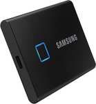 Samsung Portable SSD T7 Touch 1TB inkl. F-Secure Total (~950MB/s, USB-C, TLC, 256bit AES, Fingerprint, 85x57x8mm, 51g, 3J Garantie)