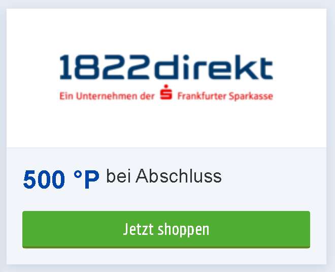 [1822direkt + Payback] 5.000 Punkte für kostenloses Giro Klassik + 100€ Prämie, min. 1 Gehaltseingang min. 1.000 €, Neukunden,personalisiert