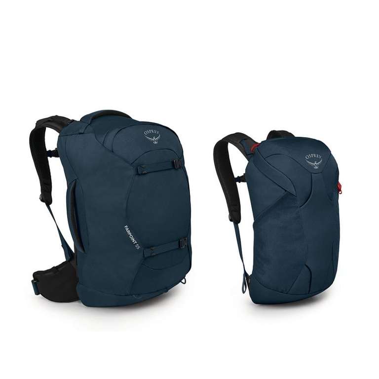 [CB] Neuer Osprey Farpoint 55 (2022) – 40L Handgepäck-Rucksack + 15 L abnehmbarer Daypack