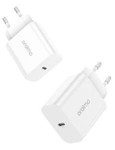 (PRIME) Oraimo 20W USB C Adapter [2-Pack], Schnellladegerät für iPhone [Chinahändler Oraimo-EU]