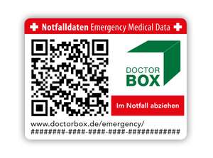 [DoctorBox] Notfallsticker / Notfallausweis kostenlos bestellen