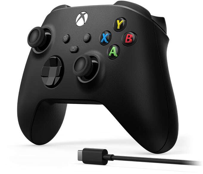 Xbox Wireless Controller und USB-C-Kabel