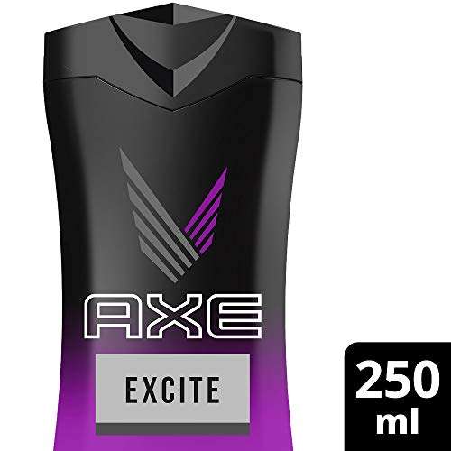 (Prime Spar-Abo) Axe Excite 3in1 Duschgel Herren 6er Pack, 12h Schutz vor Körpergeruch Body Face Hair auf Pflanzenbasis (6 x 250 ml)