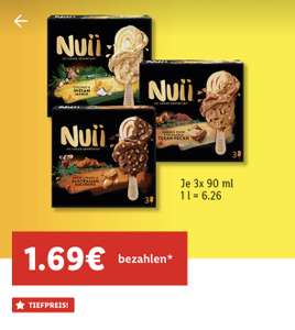 [LIDL Plus + 50% Cashback] Nuii Ice Cream in verschiedenen Sorten (0,85€ durch CB möglich)