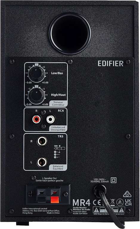 Edifier MR4 kompakte, aktive 2.0 Studiomonitore (Weiß / Schwarz)