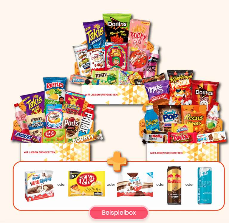 SOMMER MYSTERY-BOXEN ab 11,97 Euro + Geschenk kostenloser Versand Süßigkeiten aus der ganzen Welt