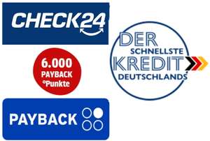 Payback & CHECK24: 6.000 Punkte (60€ Cashback) für einen Kredit, z.B. 500€, 12 Monate mit kostenloser Sonder-/Gesamttilgung (personalisiert)