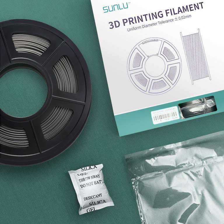 Sunlu Filament PLA für ca 12,99€/Kg ( PLA Weiß und schwarz) bei 6 kg