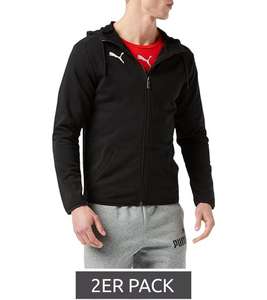 2er Pack PUMA LIGA Herren Sweat-Jacke mit dryCELL-Technologie Kapuzen-Pullover (bis Gr. XL)