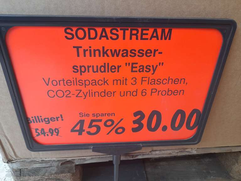 (Lokal Kaufland Neckarsulm) SodaStream Easy Wassersprudler-Set Vorteilspack PEPSI mit CO2- Zylinder