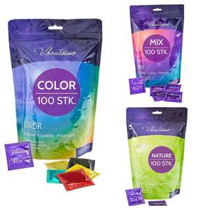 VIBRATISSIMO Color, Mix oder Nature Kondome 100er Pack (Prime Spar-Abo)