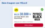 [Yello + Payback] Bis 30.000 Payback-Punkte (300,- € Cashback) für einen Strom- oder Gasvertrag, 5x einlösbar