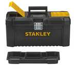 Stanley STHT0-51310 20oz Fiberglass Curved Claw Hammer, 570g + Stanley Werkzeugkoffer Essential, STST1-75518, leer, mit Metallschließen