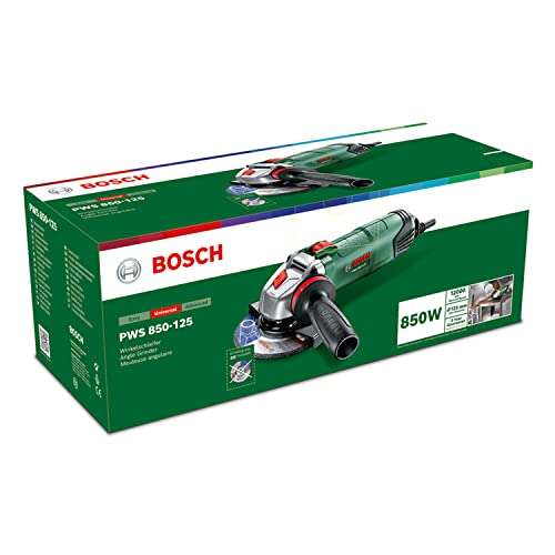 [Amazon] Bosch Winkelschleifer PWS 850-125 (850 W, Anti-Vibrationshandgriff, Scheiben-Ø: 125 mm, im Karton)