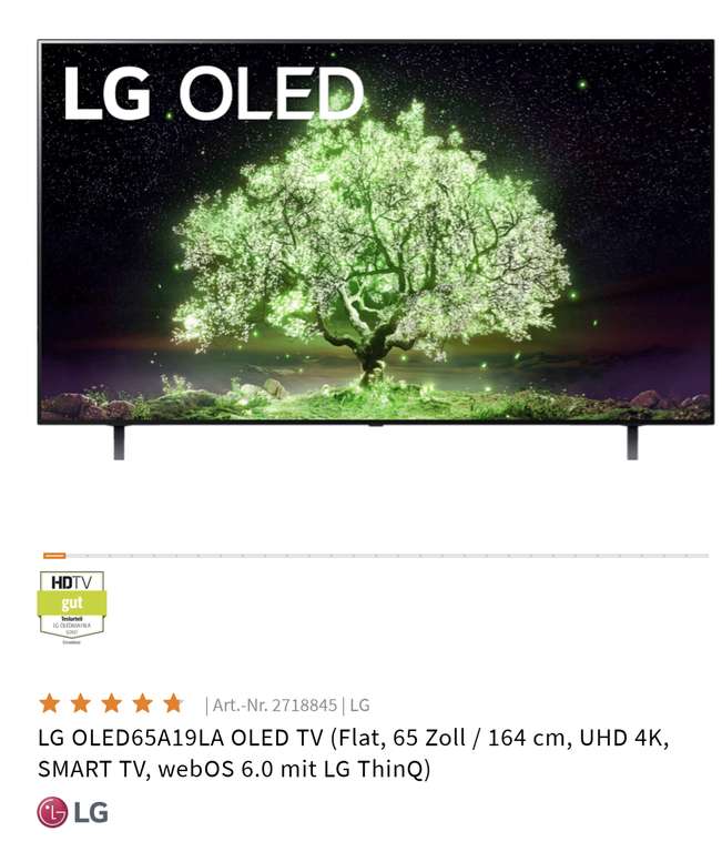 LG OLED65A19LA