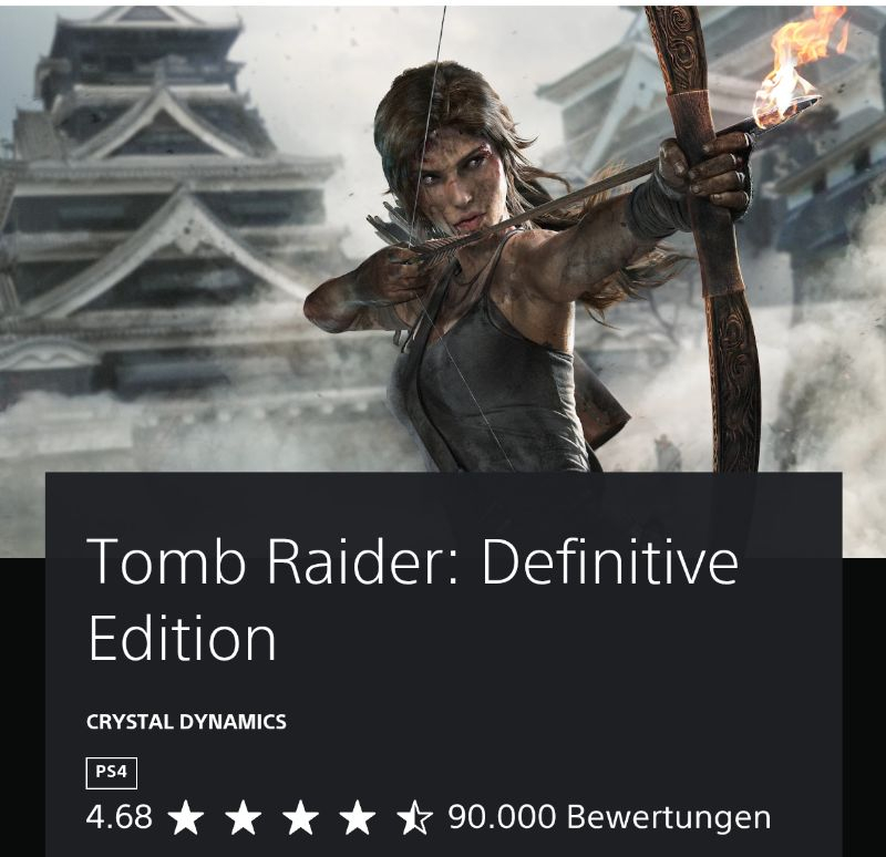 Tomb Raider : Definitive Edition - PS4 Playstation - digital - Lara Croft - Crystal Dynamics - digital @ PS Store