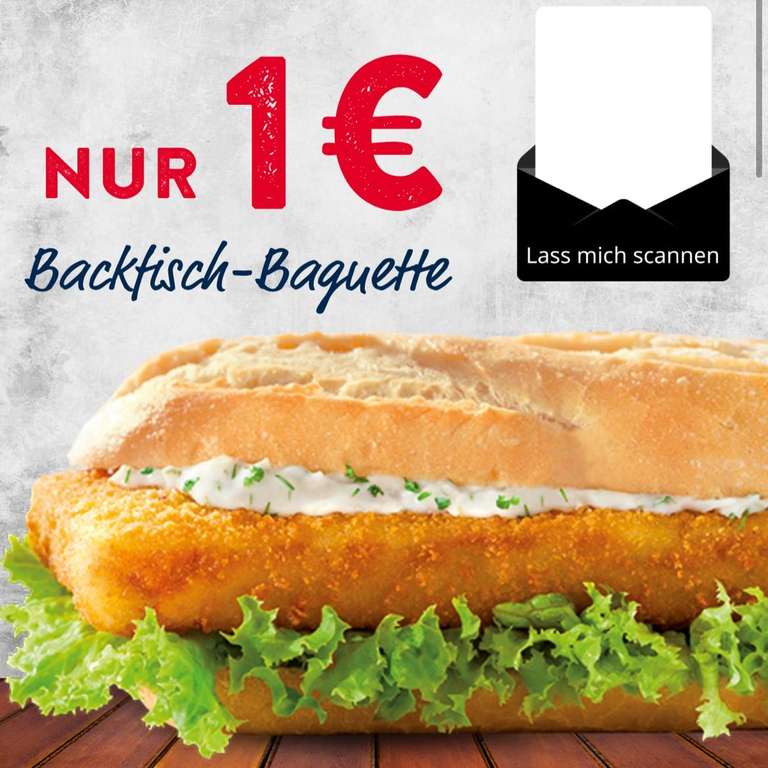 NORDSEE - Backfisch Baguette oder Big Bremer für nur 1€ - Mehrfach einlösbar