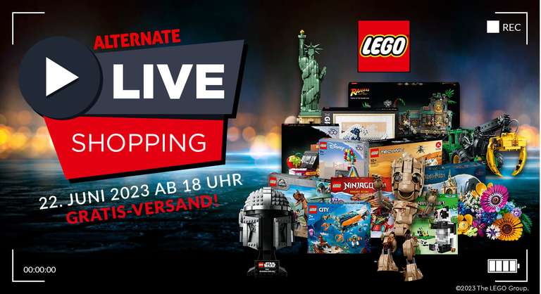 Alternate - Lego - Live-Shopping-Event mit Gratisversand!!! (Save the Date)