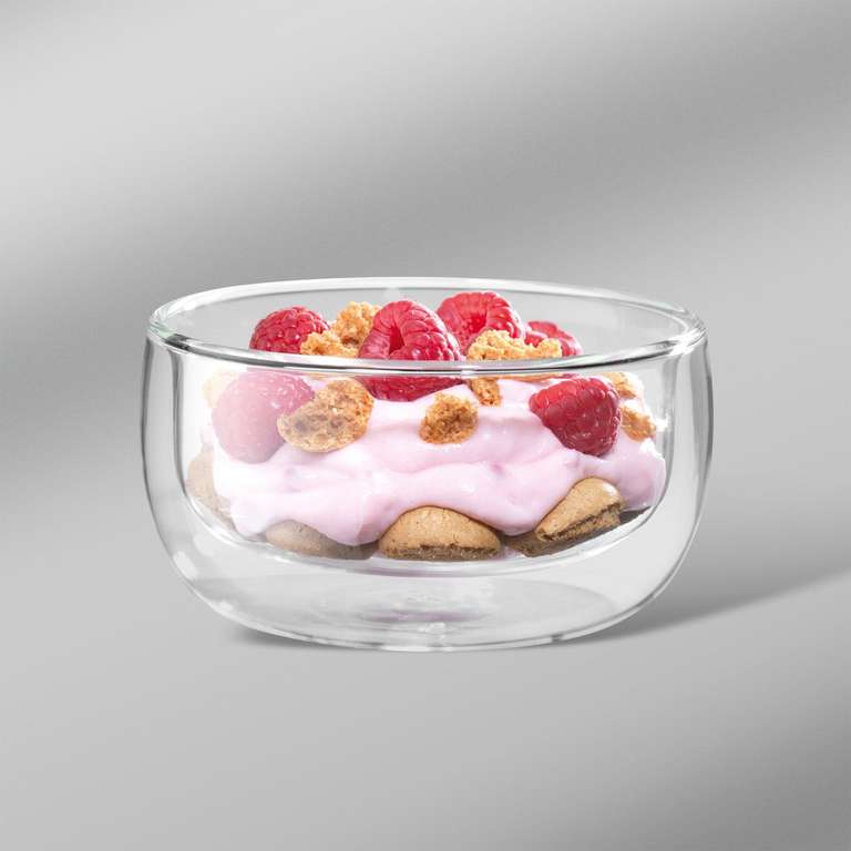 Zwilling Dessertglas 2er-Pack Sorrento für 5,99€ + 5,49€ Versand | Doppelwandig | Mikrowellengeeignet | 0,28 l | Borosilikatglas