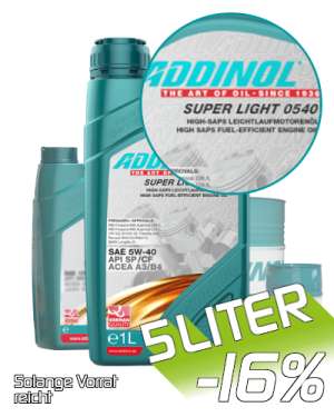 1 x 5 Liter Addinol Super Light 0540 5W-40 Motoröl