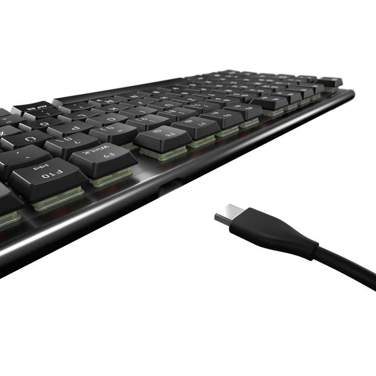 CHERRY MX 10.0N RGB, Flache Mechanische Gaming-Tastatur