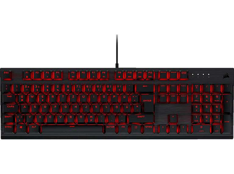 CORSAIR K60 PRO - Mechanische Gaming-Tastatur (kabelgebunden USB, Cherry Viola, N-Key Rollover, Anti-Ghosting) [MM Abholung]