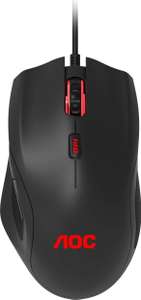 AOC GM200 Gaming Maus (kabelgebunden, 6 Tasten RGB-Hintergrundbeleuchtung, Ergonomisch [OttoUp]