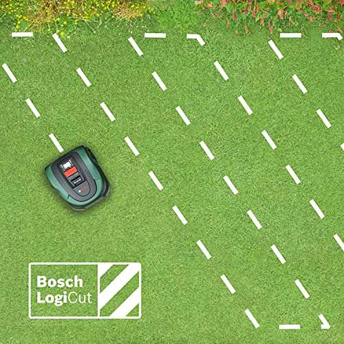 Bosch Rasenmäher Roboter Indego M+ 700 (mit 18V Akku und App-Funktion, Ladestation enthalten, Schnittbreite 19 cm, Rasenflächen bis 700 m²)
