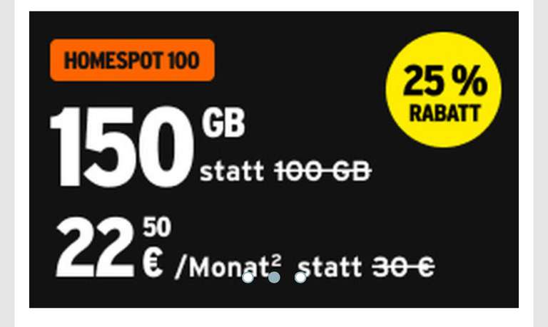 (CB) Telekom Congstar X Allnet/SMS Flat 200GB, Homespot Datentarife 250GB/26,25€, 150GB/22,50€, 50GB/15€, 50mbit/s LTE, 5G zubuchbar