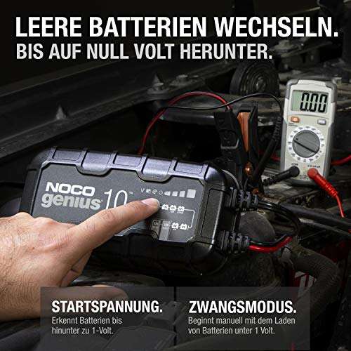 NOCO GENIUS10EU, 10A Ladegerät Autobatterie, 6V/12V KFZ Batterieladegerät für Auto und Motorrad, Erhaltungsladegerät und Desulfator
